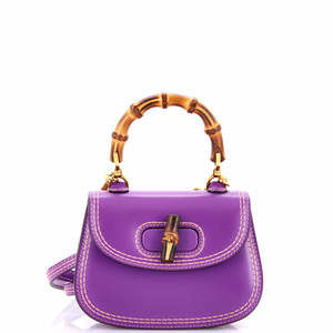 Gucci Mini Bamboo 1947 Top Handle Bag Leather
